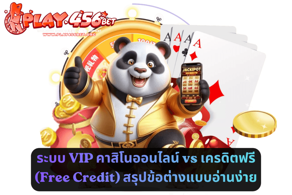 ระบบ VIP คาสิโนออนไลน์ vs เครดิตฟรี (Free Credit) สรุปข้อต่างแบบอ่านง่าย